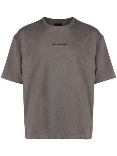 BALENCIAGA Men's Balenciaga Back T-Shirt 중간 적합