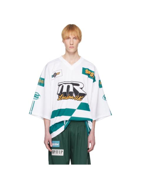 Martine Rose White Oversized Football T-shirt