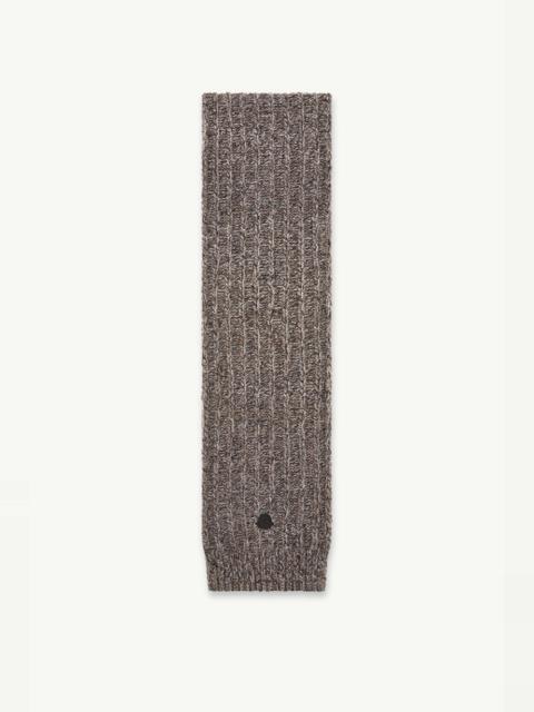 Moncler Wool Blend Bouclé Knit Scarf