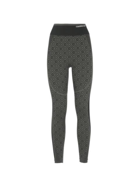 CASABLANCA monogram-print seamless leggings