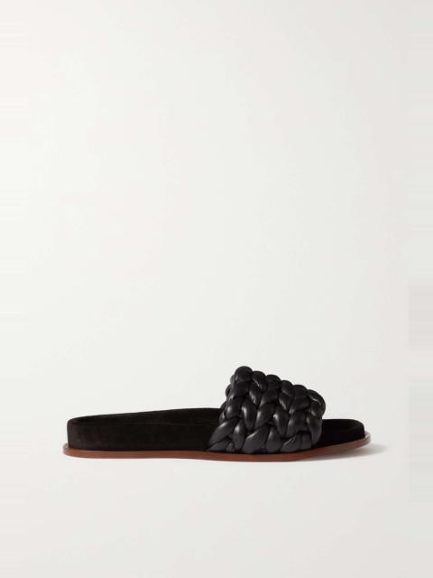 Chloé Kacey woven leather slides | REVERSIBLE