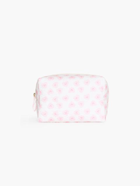 Hill House Home The Quilted Cosmetic Bag - Pink Doily Heart