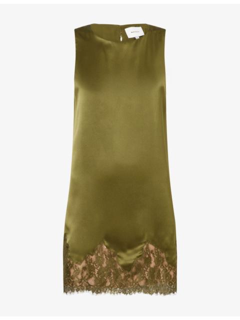 Reformation Jessalyn Sleeveless Silk Mini Dress