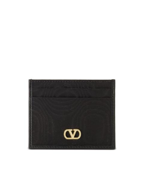 Valentino VLogo crystal-embellished card holder