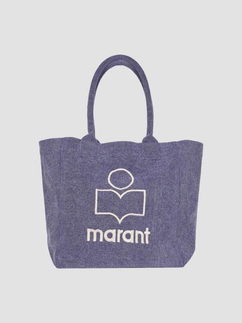 Isabel Marant Women's Small Yenky Canvas Logo Tote Bag - Faded Purple