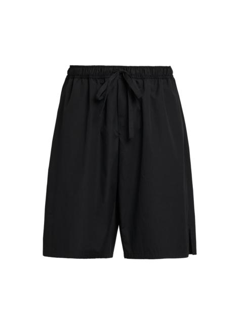 Dolce & Gabbana Men's Logo-Patch Cotton Drawstring Shorts - Nero