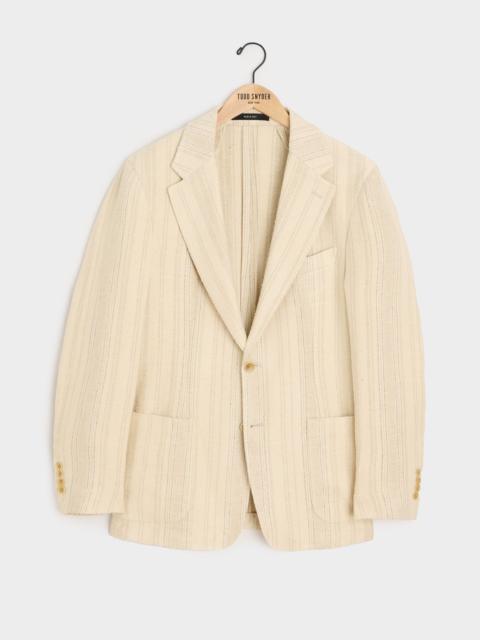 TODD SNYDER Italian Linen Silk Double Stripe Sport Coat