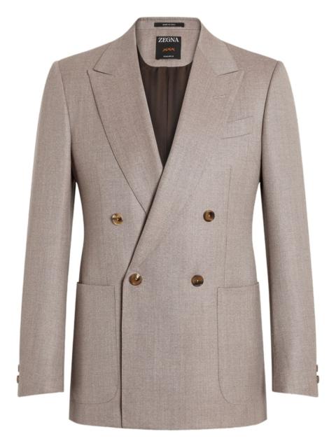 ZEGNA double-breasted wool jacket