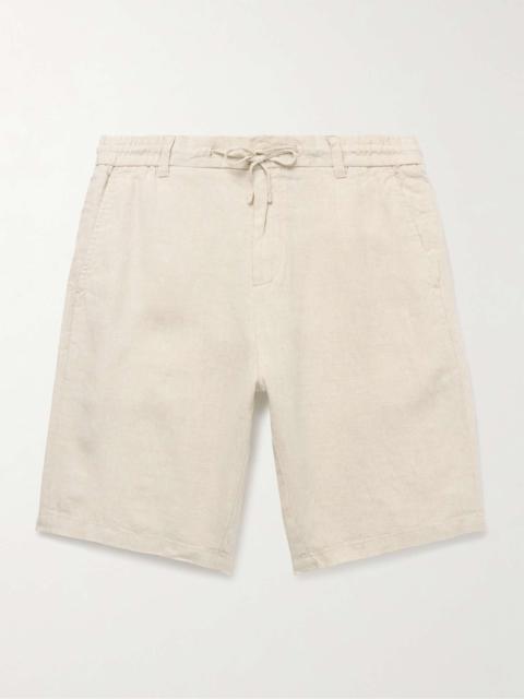 Seb 1454 Straight-Leg Linen Drawstring Shorts