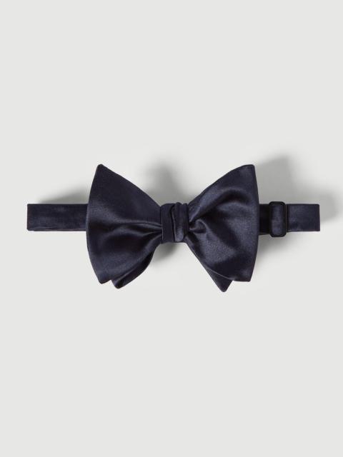 Brunello Cucinelli Cotton and silk satin bow tie