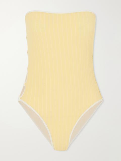 ERES Golden Cut-out Jacquard Swimsuit
