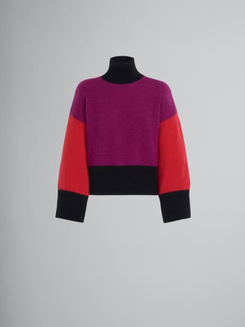 Marni CASHMERE CROPPED T-NECK SWEATER