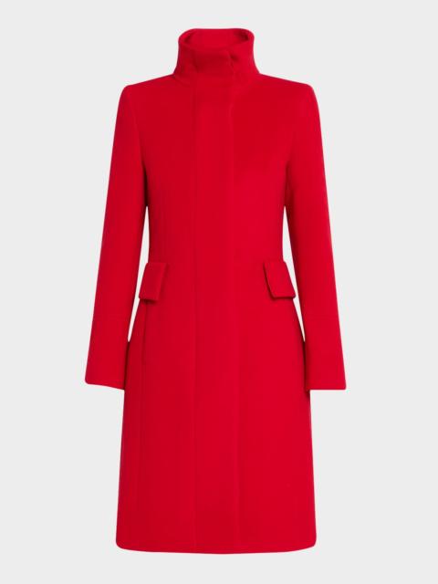 AKRIS Duffle Knee-Length Wool Coat