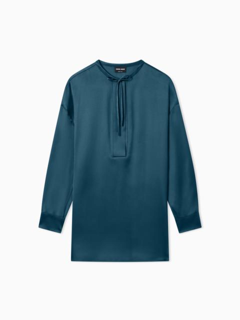 GIORGIO ARMANI LONG SILK SHIRT