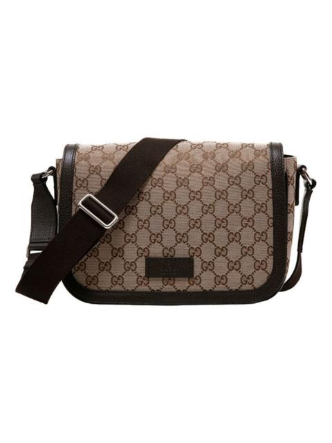 GUCCI Gucci Canvas Prints Single Shoulder Bag Brown 449172-KY9KN-9886
