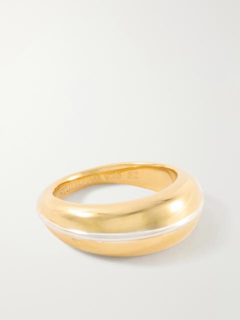 LIÉ STUDIO The Jil 18-karat Gold-plated Sterling Silver Ring