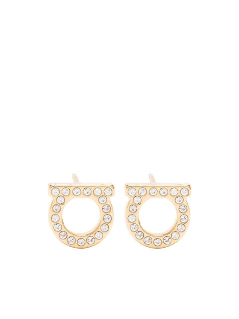 FERRAGAMO Gancini crystal-embellished earrings