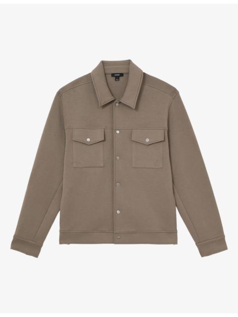 REISS Thom Twin-Pocket Stretch Cotton-Blend Overshirt