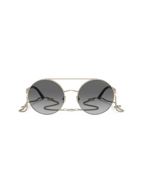 GIORGIO ARMANI round-frame tinted sunglasses