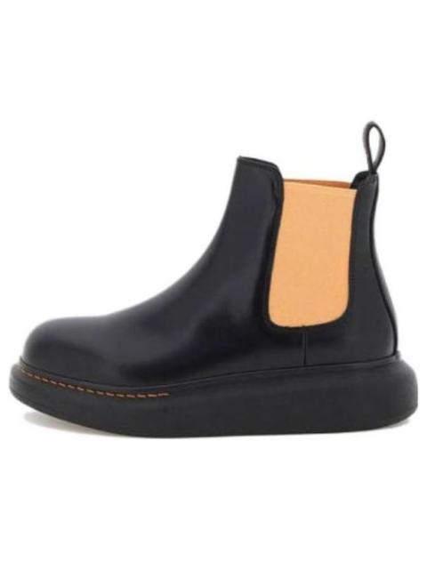 (WMNS) Alexander McQueen Hybrid Chelsea Boots 'Black Corsage' 586398WHX561539