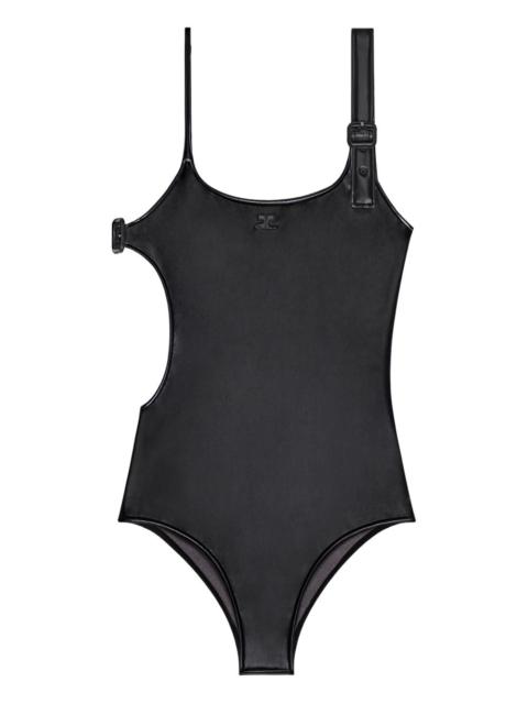 courrèges buckle-detail cut-out swimsuit