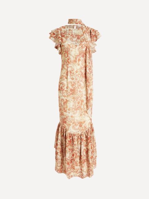 De La Vali Avalo Chiffon Maxi Dress
