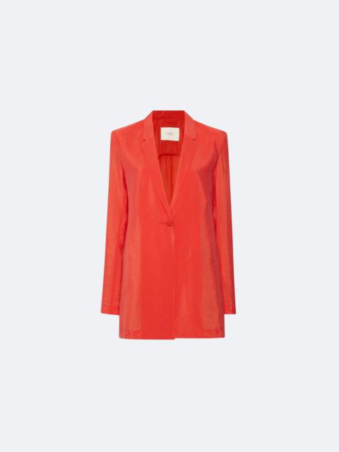 LAPOINTE Sheer Cupro Single Breasted Blazer