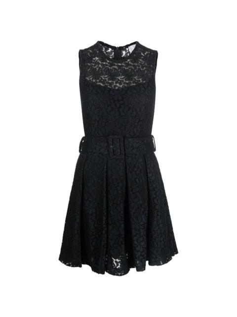 PATOU lace-detail sleeveless mini dress
