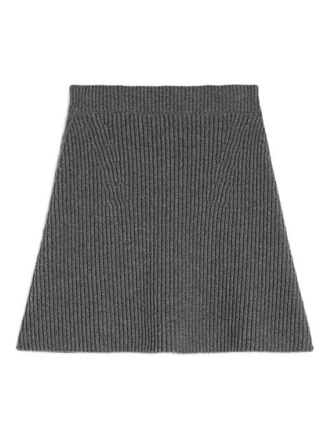 Jil Sander wool mini skirt
