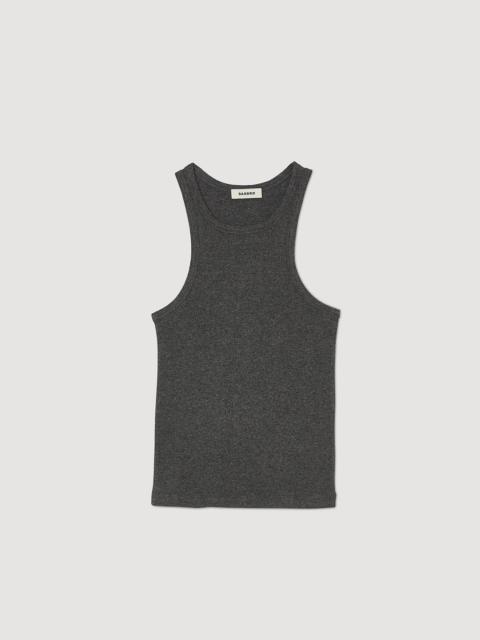 Sandro VEST TOP WITH AMERICAN ARMHOLES