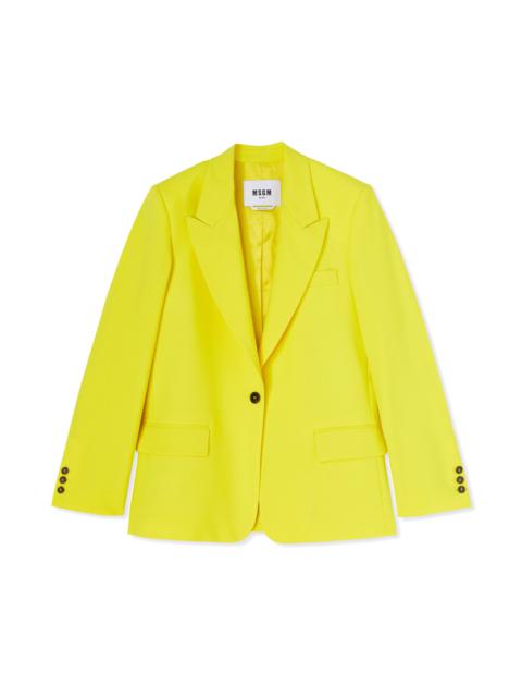 MSGM Fresh wool single-breasted jacket