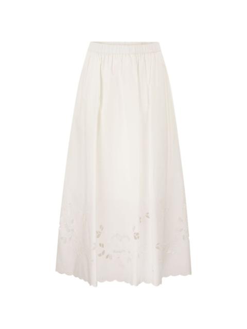 WEEKEND Max Mara Caravan embroidered midi skirt