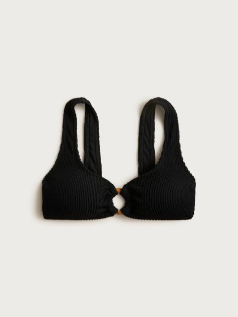 J.CREW Claudia O-ring scrunchie bikini top