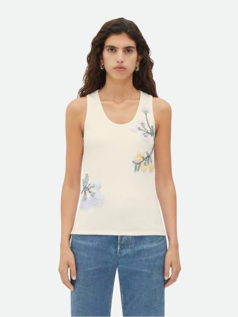 Bottega Veneta Embroidered Cotton Tank Top
