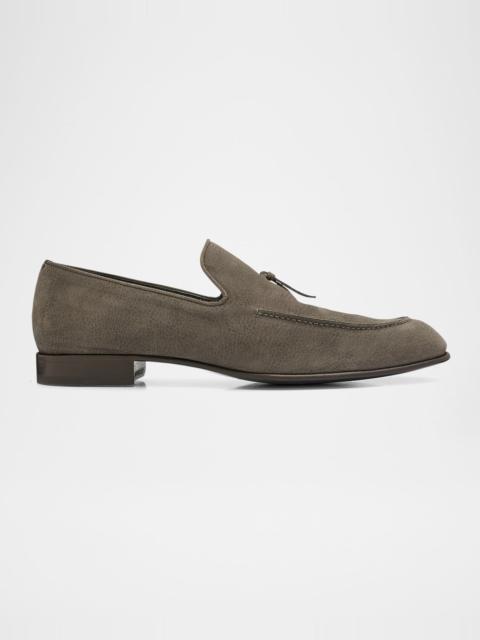 Brioni Men's Lukas Nubuck Leather Loafers