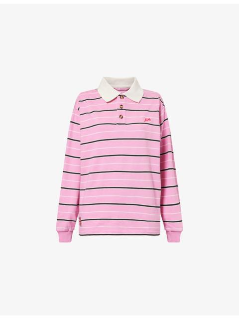 DAMSON MADDER. Remie Striped Cotton-Jersey Rugby Shirt