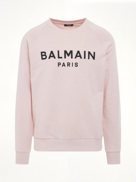 Balmain Classic Logo Print Sweatshirt in Pink