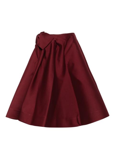 SHUSHU/TONG bow-embellished midi skirt