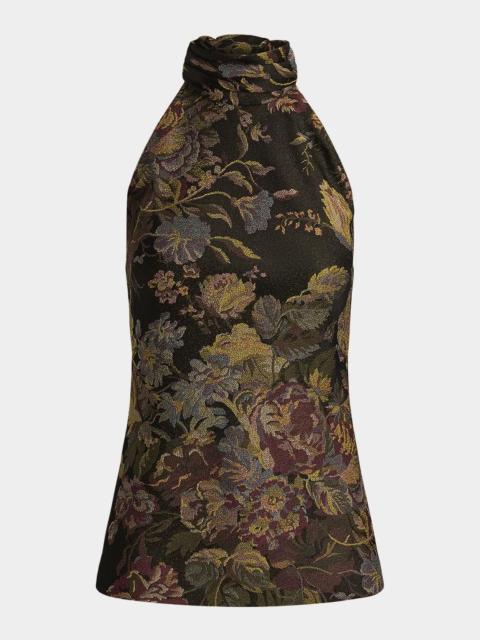 Ralph Lauren Chilton Floral Jacquard Top