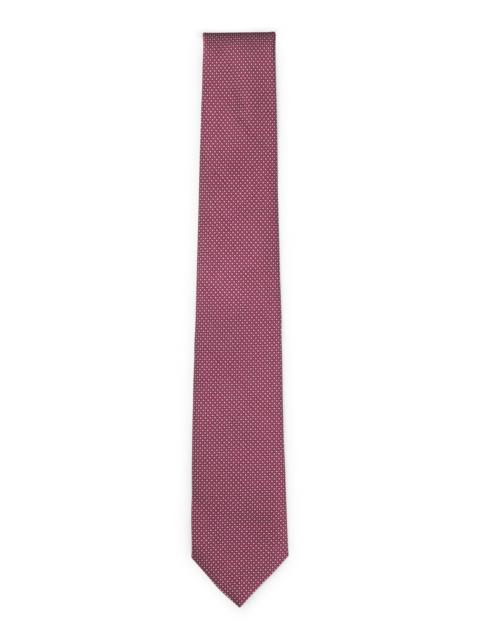 BOSS SILK-BLEND TIE WITH JACQUARD PATTERN