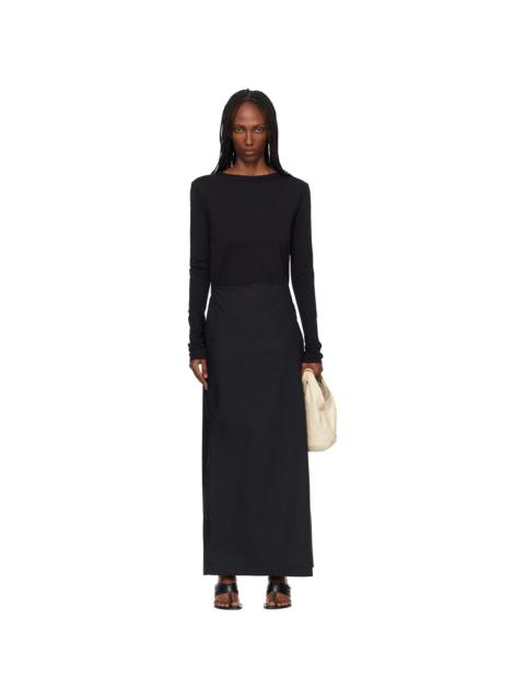 Black Twisted Maxi Dress