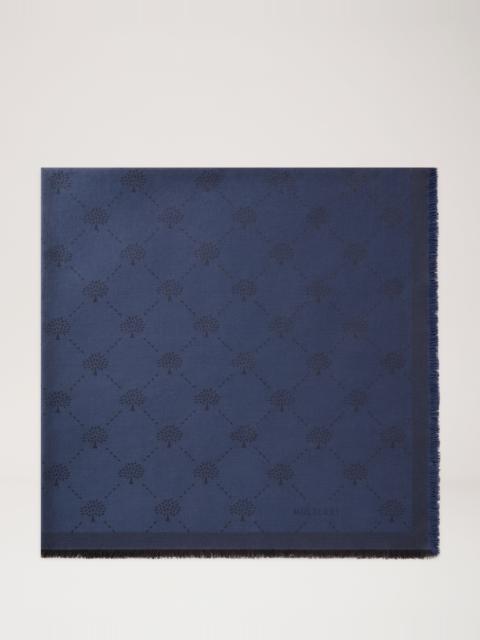 Mulberry Mulberry Diamond Tree Square Night Sky Cotton