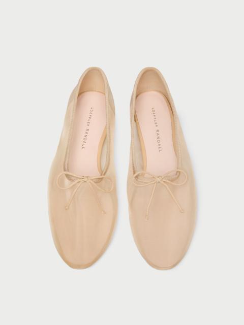 LOEFFLER RANDALL Landon Caramel Mesh Ballet Flat