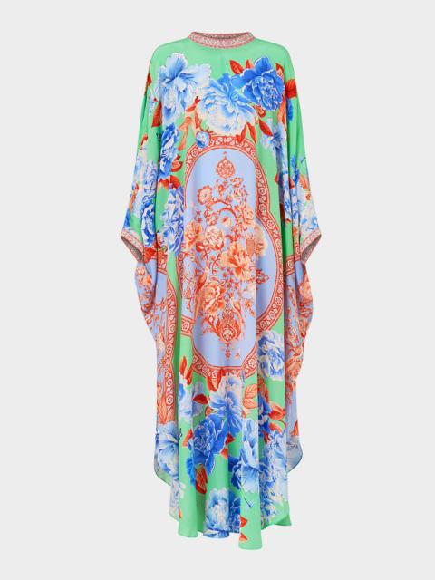 CAMILLA Topkapi Pop High-Collar Kaftan