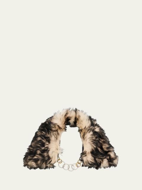 Jil Sander Lamb Shearling Chain-Link Collar