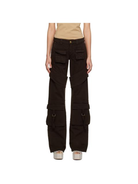 SSENSE Exclusive Brown Denim Cargo Pants