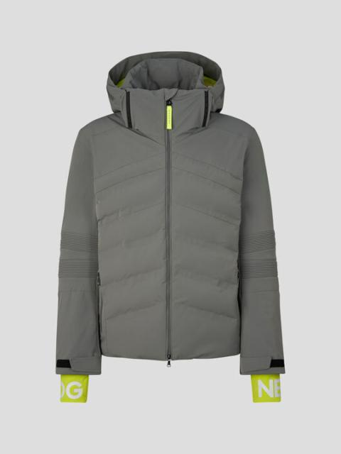 BOGNER Henrik Ski jacket in Gray/Neon yellow