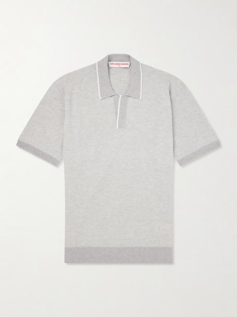 ORLEBAR BROWN Horton Cotton and Wool-Blend Polo Shirt