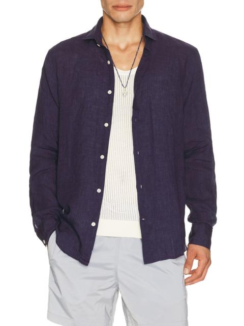 FRESCOBOL CARIOCA Antonio Linen Long Sleeve Shirt