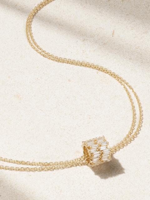 SUZANNE KALAN 18-karat Gold Diamond Necklace